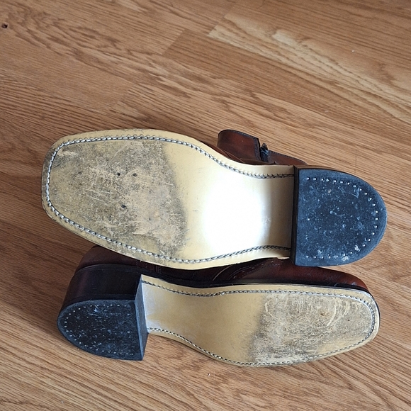 VTG JOHN FLUEVOG MADE IN ENGLAND BROWN LEATHER BOOTS UNISEX - Picture 8 of 11